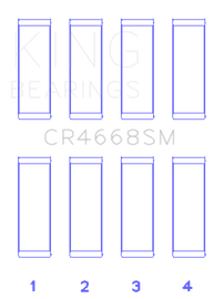 King Chrysler/Mitsubishi/Hyundai/Kia World Engine Connecting Rod Bearing Set - Size STD - GTR Auto