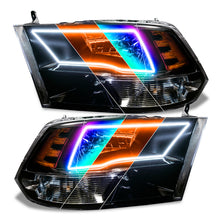 Load image into Gallery viewer, Oracle 09-18 Dodge Ram Switchback Quad Headlight Halo Kit - RGB+A + w/o Controller