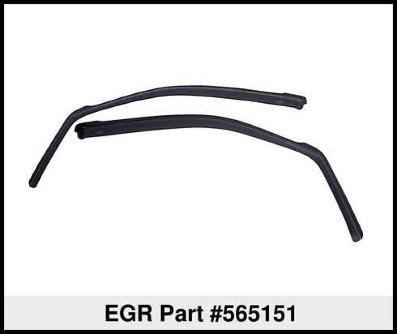 EGR 07+ Jeep Wrangler (Fronts Only) In-Channel Window Visors - Set of 2