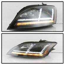 Load image into Gallery viewer, Spyder 08-15 Audi TT Halogen Projector Headlights w/Seq Turn Signal - Black (PRO-YD-ATT08-BK)