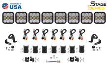 Load image into Gallery viewer, Diode Dynamics SS5 Sport Universal CrossLink 8-Pod Lightbar - White Combo