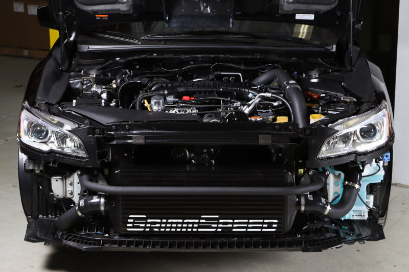 GrimmSpeed 2015+ Subaru WRX Front Mount Intercooler Kit Black Powder Core / Black Pipe