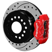 Load image into Gallery viewer, Wilwood Chevrolet 7-5/8in Rear Axle Dynalite Disc Brake Kit 12.19in Drill/Slot Rotor Red Caliper