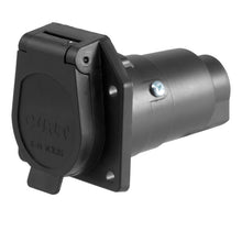 Load image into Gallery viewer, Curt 7-Way RV Blade Connector Socket (Vehicle Side Black Plastic)