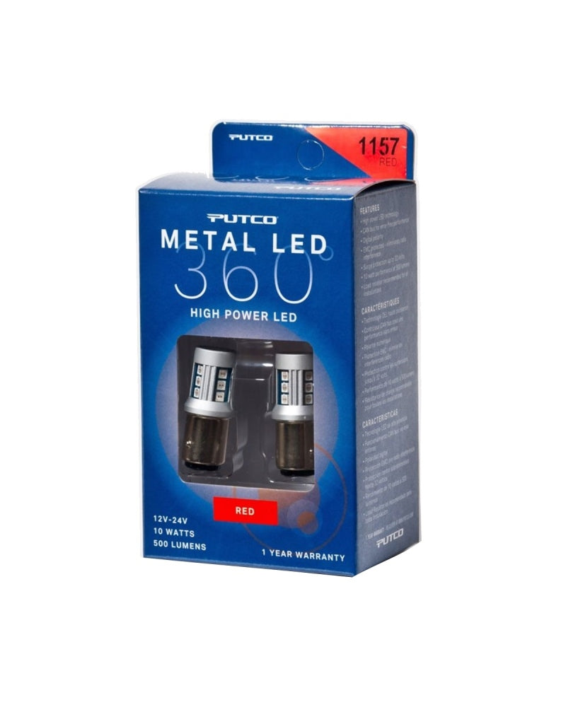 Putco 1157 - Red Metal 360 LED