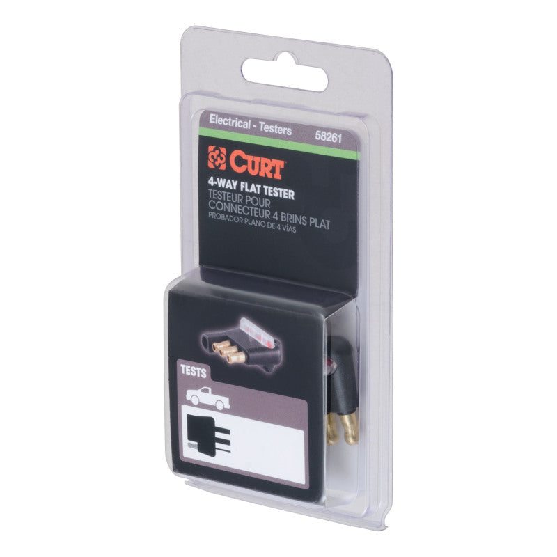 Curt 4-Way Flat Connector Tester (Packaged)