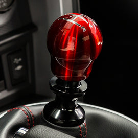 Raceseng Contour Shift Knob (Gate 4 Engraving) M12x1.5mm Adapter - Red Translucent