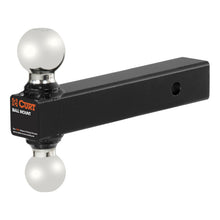 Load image into Gallery viewer, Curt Multi-Ball Mount (2in Solid Shank 2in &amp; 2-5/16in Chrome Balls)