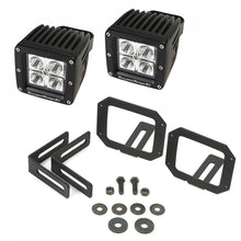 Load image into Gallery viewer, Rugged Ridge 07-18 Jeep Wrangler JK Bumper Mounted Cube LED Light &amp; Mount Kit