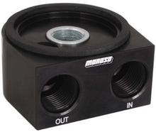 Load image into Gallery viewer, Moroso Universal Oil Filter Adapter - Sandwich - Oil Cooler - 22mm-1.5in Thread &amp; 2-5/8in O-Ring