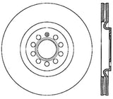 StopTech 08-12 Audi S3 SportStop Cryo Slotted & Drilled Front Right Rotor