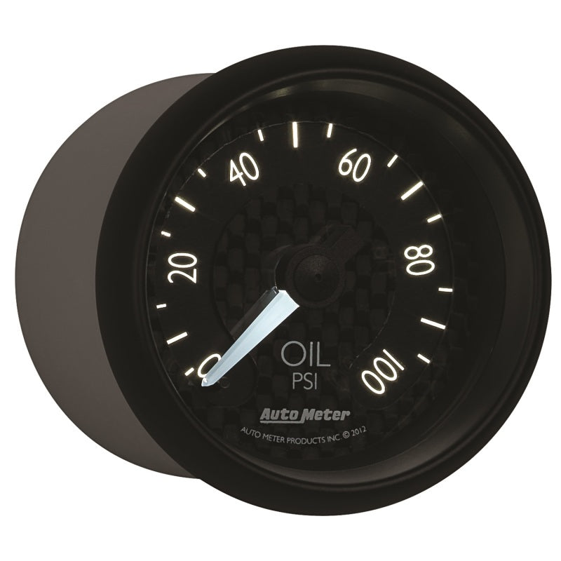 Autometer GT Series 52mm Mechanical 0-100 psi Oil Pressure Gauge