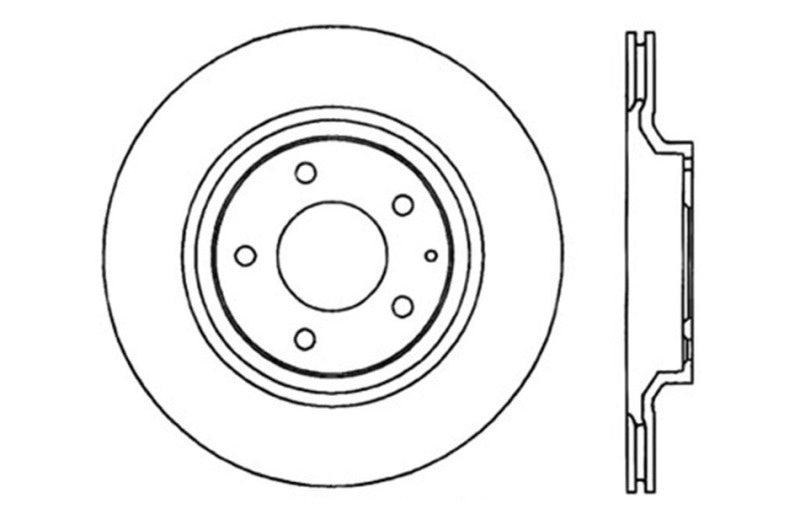 StopTech 04-09 Mazda RX-8 Slotted & Drilled Left Rear Rotor