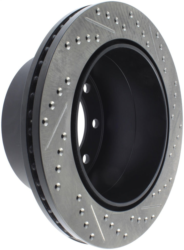 StopTech 04-09 Silverado 3500 4WD/06-09 2WD (Dual Rear Wheel) Slotted & Drilled Right Rear Rotor