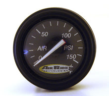 Load image into Gallery viewer, Ridetech Air Pressure Gauge Dual Needle Black Face 150psi w/ Fittings