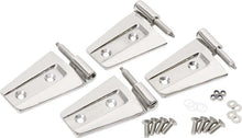 Load image into Gallery viewer, Kentrol 07-18 Jeep Wrangler JK Door Hinge Set 4 Pieces 2 Door - Polished Silver