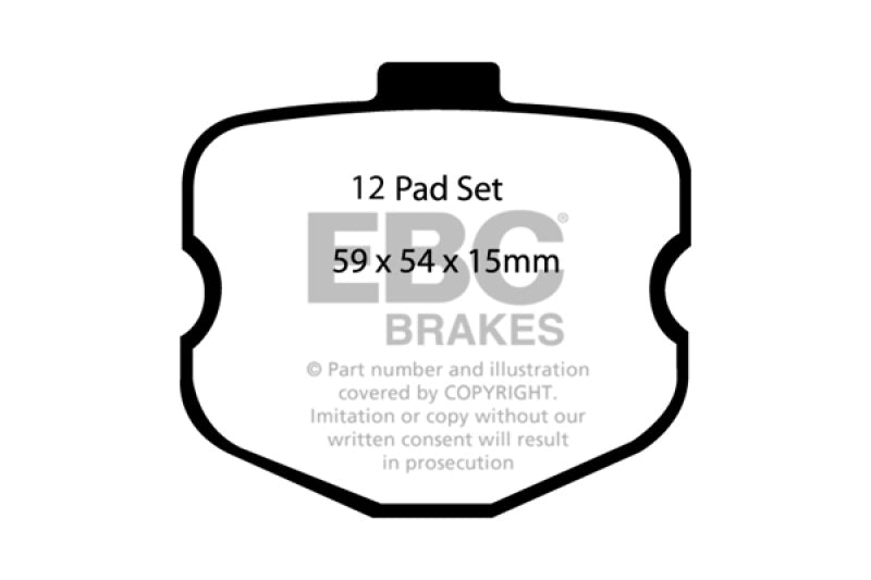 EBC 06-08 Chevrolet Corvette (C6) 7.0 (Z06) Orangestuff Front Brake Pads