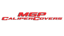 Load image into Gallery viewer, MGP 4 Caliper Covers Engraved Front &amp; Rear 11-18 Dodge Durango Yellow Finish Black R/T Vintage Logo