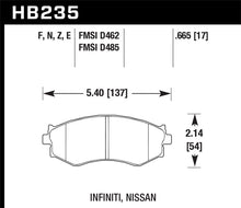 Load image into Gallery viewer, Hawk 91-96 Infiniti G20/ Nissan 240SX/ Sentra Performance Ceramic Street Front Brake Pads