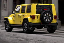 Load image into Gallery viewer, Rally Armor 18-24 Jeep JL Wrangler Black UR Mud Flap w/White Logo