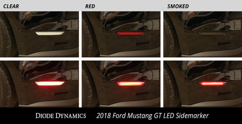 Diode Dynamics 15-21 Ford Mustang LED Sidemarkers Clear (set)