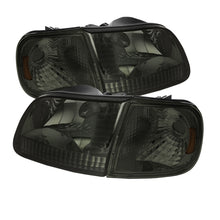 Load image into Gallery viewer, xTune Ford F150 97-03 / Expedition 97-02 Crystal Headlights w/Corner Smoke HD-JH-FF15097-SET-AM-SM