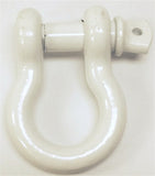 Iron Cross 3/4in D-Ring Shackle - White