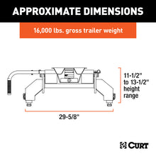 Load image into Gallery viewer, Curt E16 5th Wheel Hitch w/GM Puck System Legs