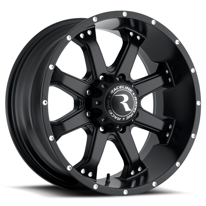 Raceline 991B Assault 16x8in / 5x114.3 BP / 0mm Offset / 78.1mm Bore - Satin Black Wheel