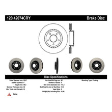 Load image into Gallery viewer, Stoptech 03-05 350Z / 03-04 G35 / 03-05 G35X Front CRYO-STOP Rotor