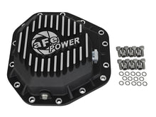 Load image into Gallery viewer, aFe Power Pro Series Rear Diff Cover Black w/Machined Fins 17-19 Ford Diesel Trucks V8-6.7L w/ Oil