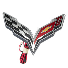 Load image into Gallery viewer, Oracle Corvette C7 Rear Illuminated Emblem - Aqua SEE WARRANTY