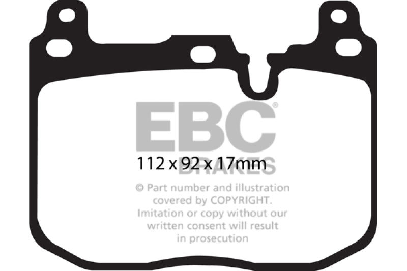 EBC 14+ BMW M3 3.0 Twin Turbo (F80) Redstuff Front Brake Pads