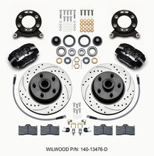 Load image into Gallery viewer, Wilwood Forged Dynalite-M Front Kit 11.30in 1 PC Rotor&amp;Hub-Drill 65-69 Mustang Disc &amp; Drum Spindle