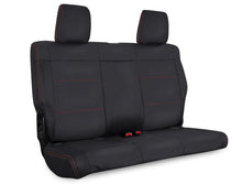 Load image into Gallery viewer, PRP 07-10 Jeep Wrangler JK Rear Seat Covers/2 door - Black with Red Stitching