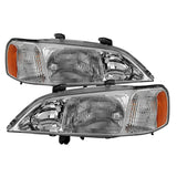 xTune Acura Tl 1999-2001 OEM Style Headlights Chrome HD-JH-ATL99-AM-C
