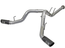 Load image into Gallery viewer, aFe Large Bore-HD 4in 409 Stainless Steel DPF-Back Exhaust w/Black Tip 2017 Ford Diesel V8 6.7L (td)