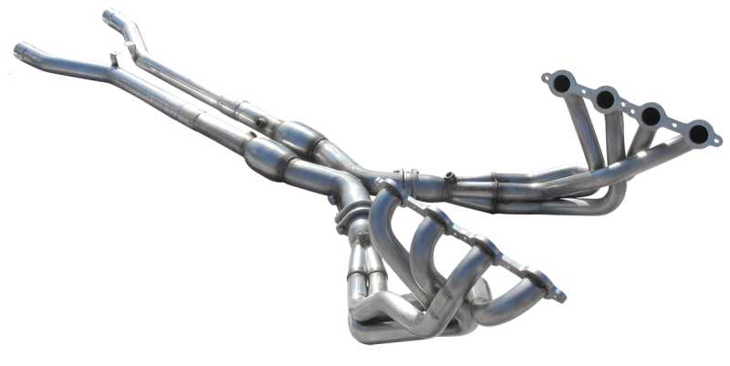 ARH 2005-2008 Chevrolet Corvette C6 LongTube 1-3/4 304-SS Headers w/ Cats and X-Pipe