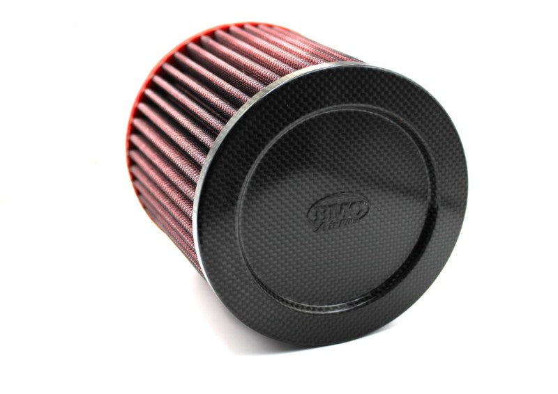BMC Single Air Universal Conical Filter w/Carbon Top - 76mm Inlet / 140mm H