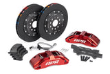 Front Big Brake Kit; Front; 350 x 34 mm.; 6 Piston; Billet Aluminum; Red;