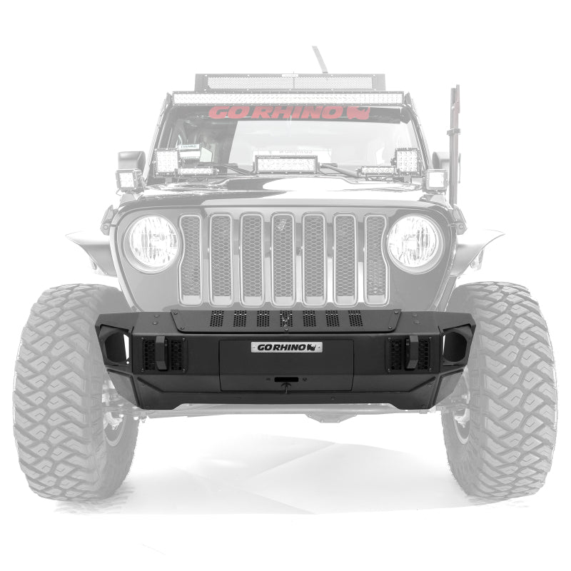 Go Rhino 07-20 Jeep Wrangler JL/JLU/JK/JKU/Gladiator JT Trailline Front Stubby Bumper - GTR Auto