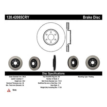 Load image into Gallery viewer, Stoptech 05-09 Nissan Frontier/ Xterra Front Performance Cryo Rotor