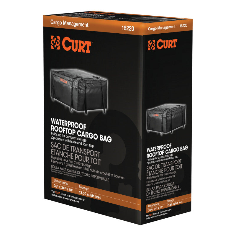 Curt 38in x 34in x 18in Roof Rack Cargo Bag