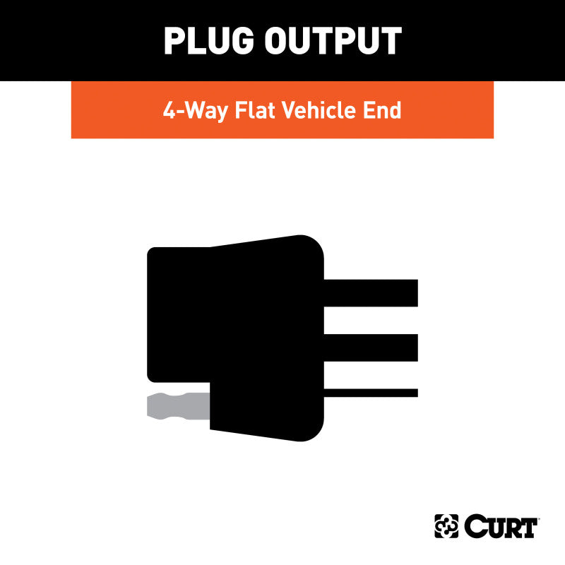 Curt 00-04 Nissan Xterra Custom Wiring Connector (4-Way Flat Output)