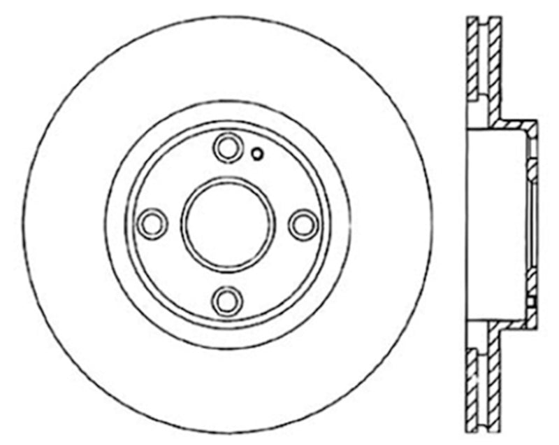 Stoptech 01-05 Mazda Miata MX-5 (Sport/Hard Suspension) CRYO Front Performance Brake Rotor