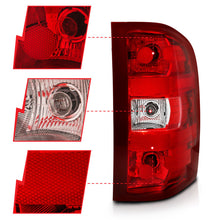 Load image into Gallery viewer, ANZO 2007-2013 Chevy Silverado Taillight Red/Clear Lens (OE Replacement)