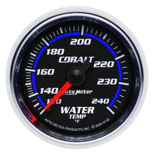 Load image into Gallery viewer, Autometer Cobalt 52mm 120-240 Deg F Mechanical Water Temperature Gauge