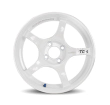 Load image into Gallery viewer, Advan TC4 18x10 +25 5-114.3 Racing White and Ring Wheel