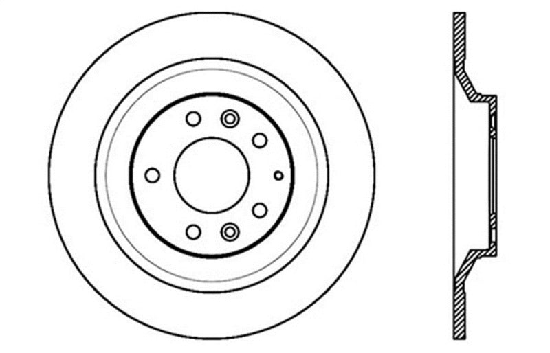 StopTech 06-07 Mazda Tribute 6 Slotted & Drilled Right Rear Rotor