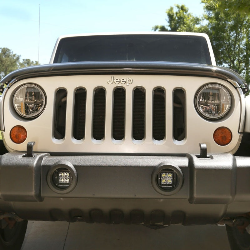 Rugged Ridge 07-18 Jeep Wrangler JK Bumper Mounted Cube LED Light & Mount Kit